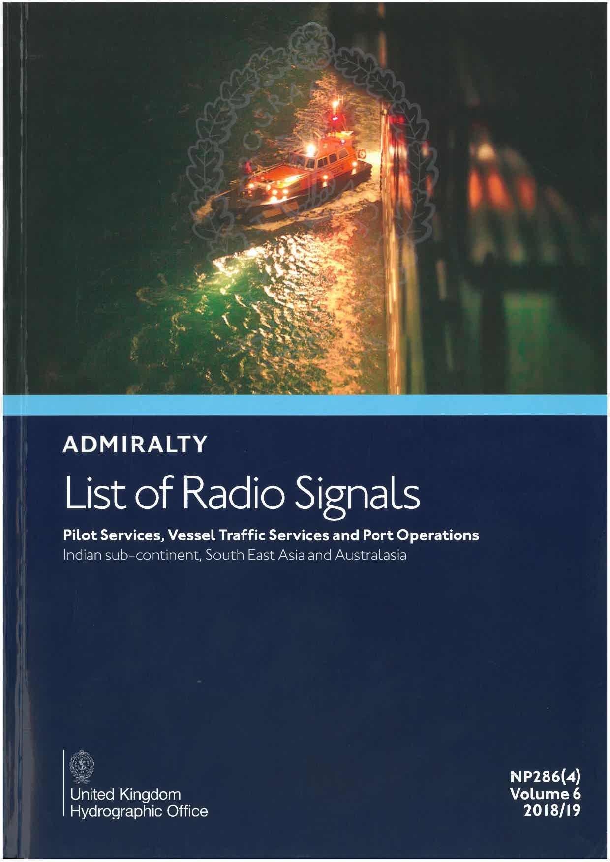 Admiralty List of Radio Signal Vol. 6, Part 4